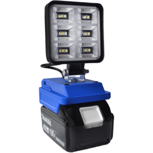 LAMPA DO BATERII MAKITA 18V LED HALOGEN ROBOCZY + USB 4 LAMPA DO BATERII MAKITA 18V LED HALOGEN ROBOCZY + USB - obrazek 4