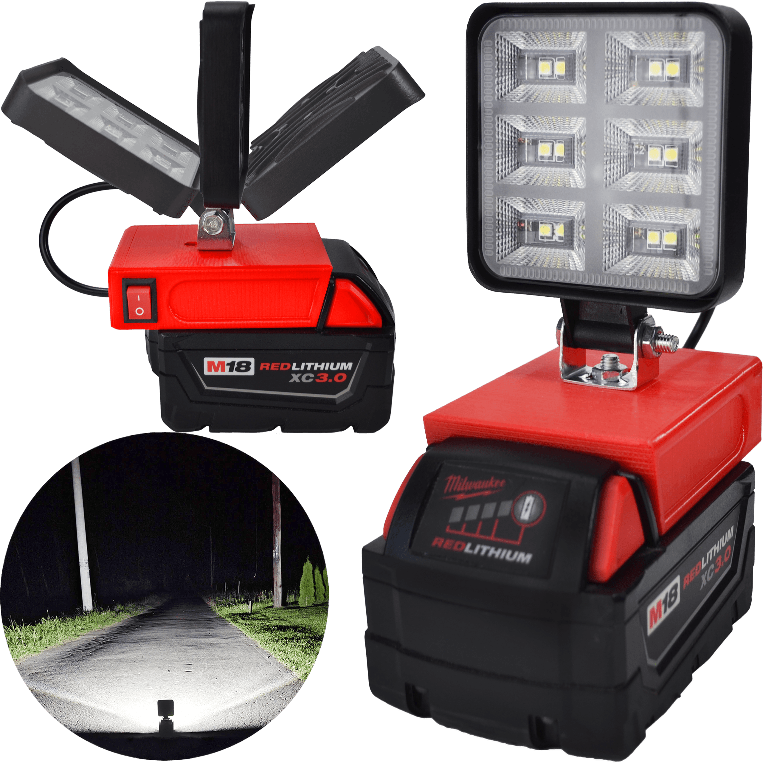 MILWAUKEE M18 18V LED HALOGÉNOVÁ PRACOVNÁ BATÉRIOVÁ LAMPA